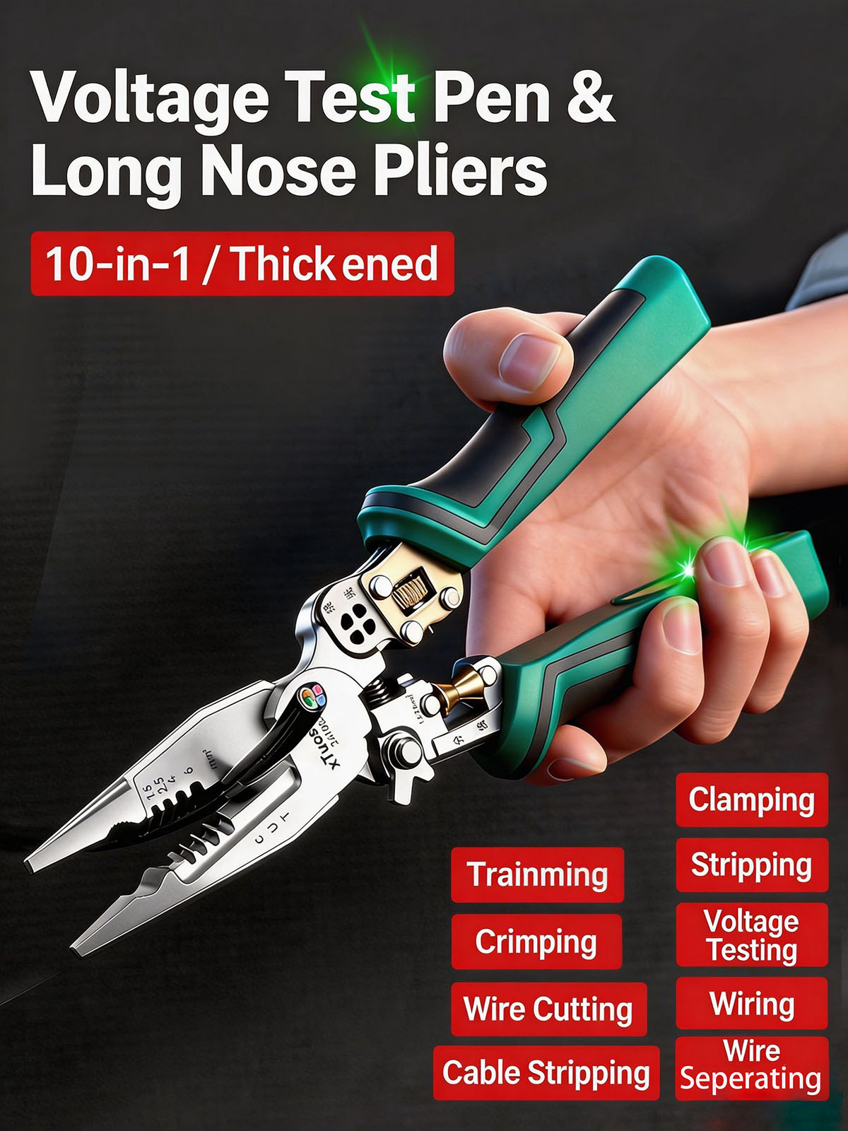 Automatic Wire Stripper Cutter - Wielofunkcyjne szczypce do zdejmowania izolacji 10