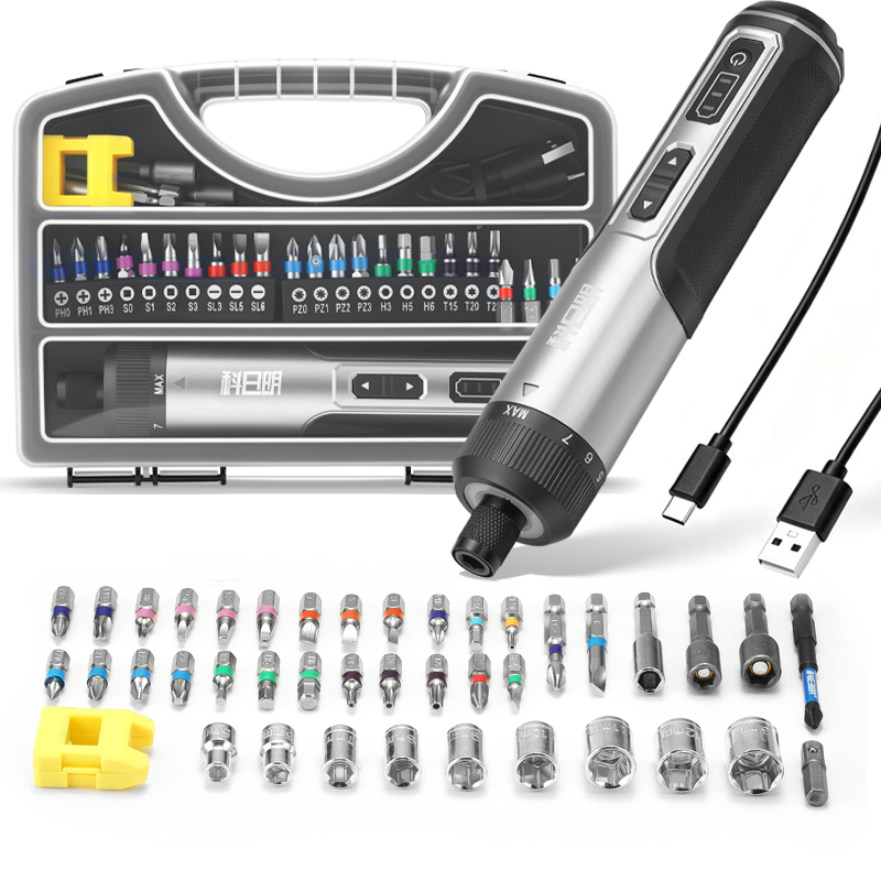 Electric Screwdriver Rechargeable Usb - Bezprzewodowy elektryczny zestaw bitów do wkrętarki