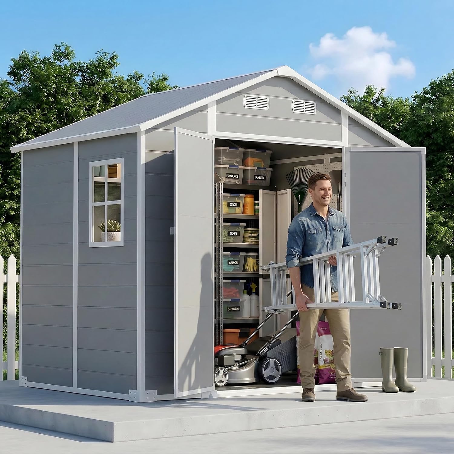 Szopa ogrodowa 8x6 stóp z podł – Garden Tools recenzja i cena