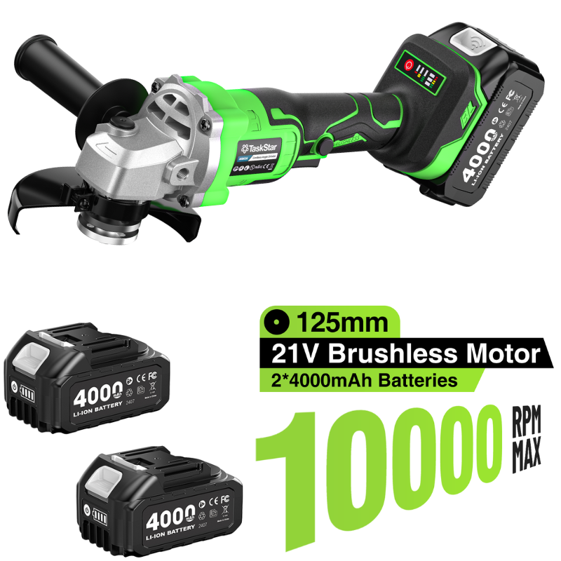 Zestaw szlifierki kątowej Task – Brushless Angle Grinder Battery Powered recenzja i cena