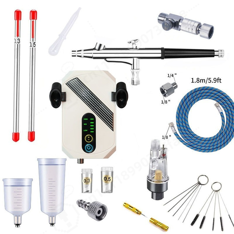 Mini zestaw kompresora do aero – Airbrush Kit With Mini Compressor recenzja i cena