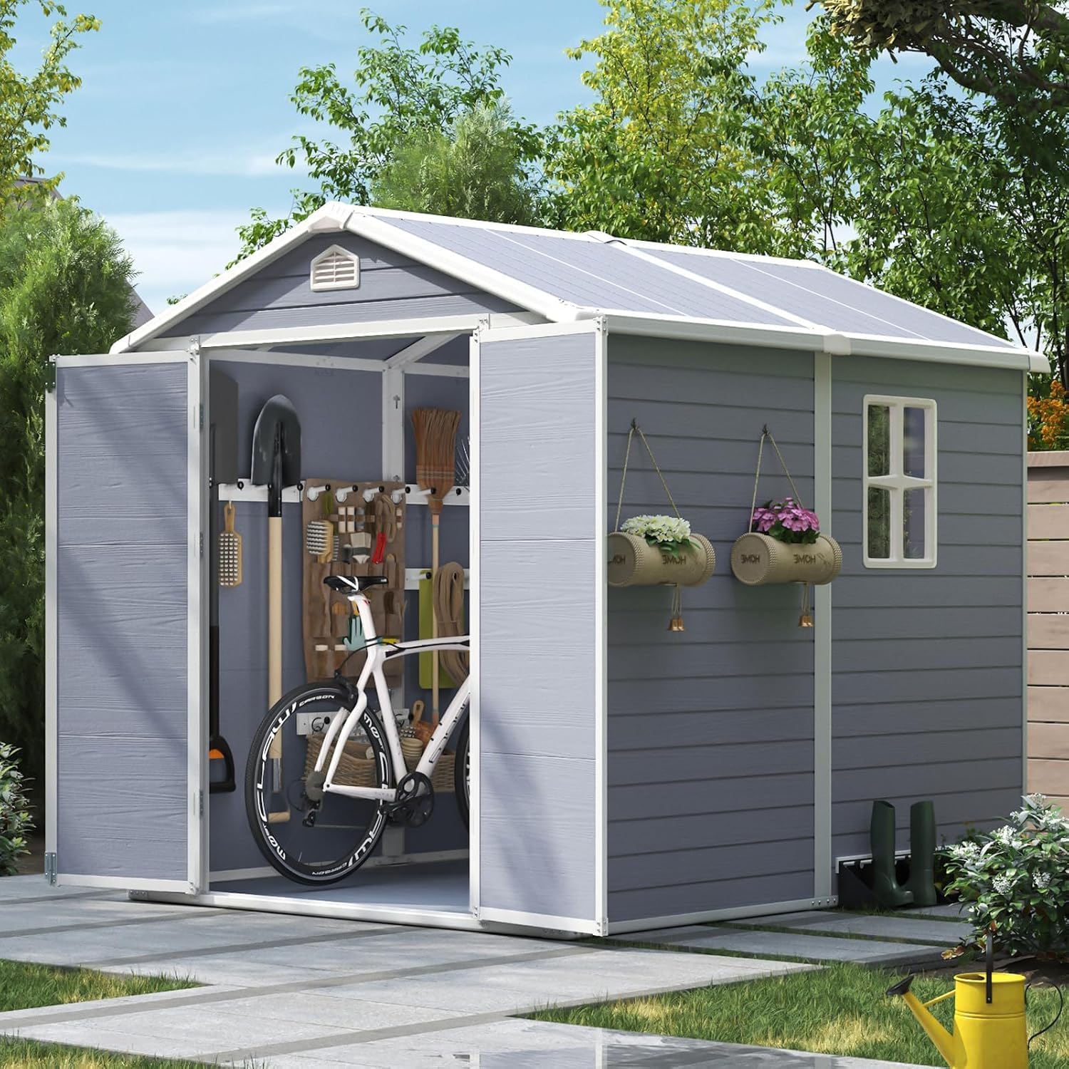 Szopa ogrodowa 6x8 stóp z żywi – Garden Tools recenzja i cena