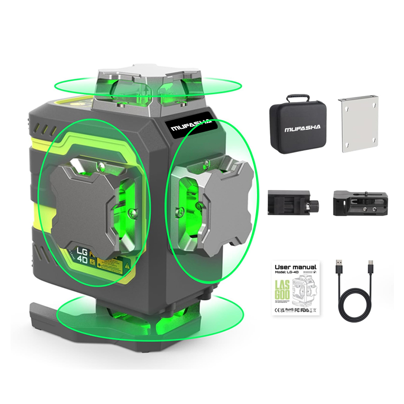 Poziomica laserowa 16 linii 36 – Laser Level 16 Lines 4D Green recenzja i cena