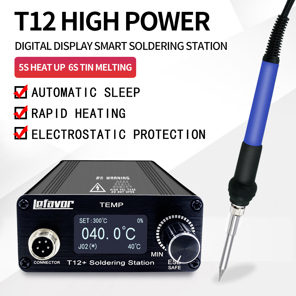 Stacja lutownicza T12+ lutowni – Digital Soldering Station T12 recenzja i cena